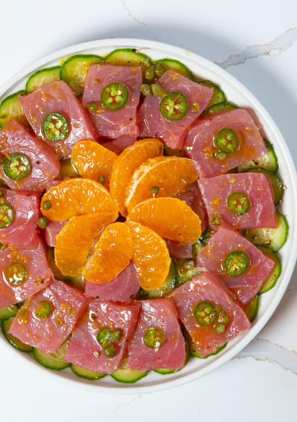Ahi Tuna Crudo – Spicy Tangerine Recipe