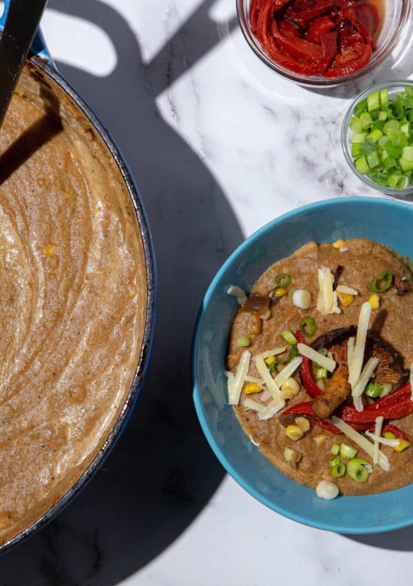 Chanterelle Corn Soup, Corn and Mushroom Soup, Chanterelle