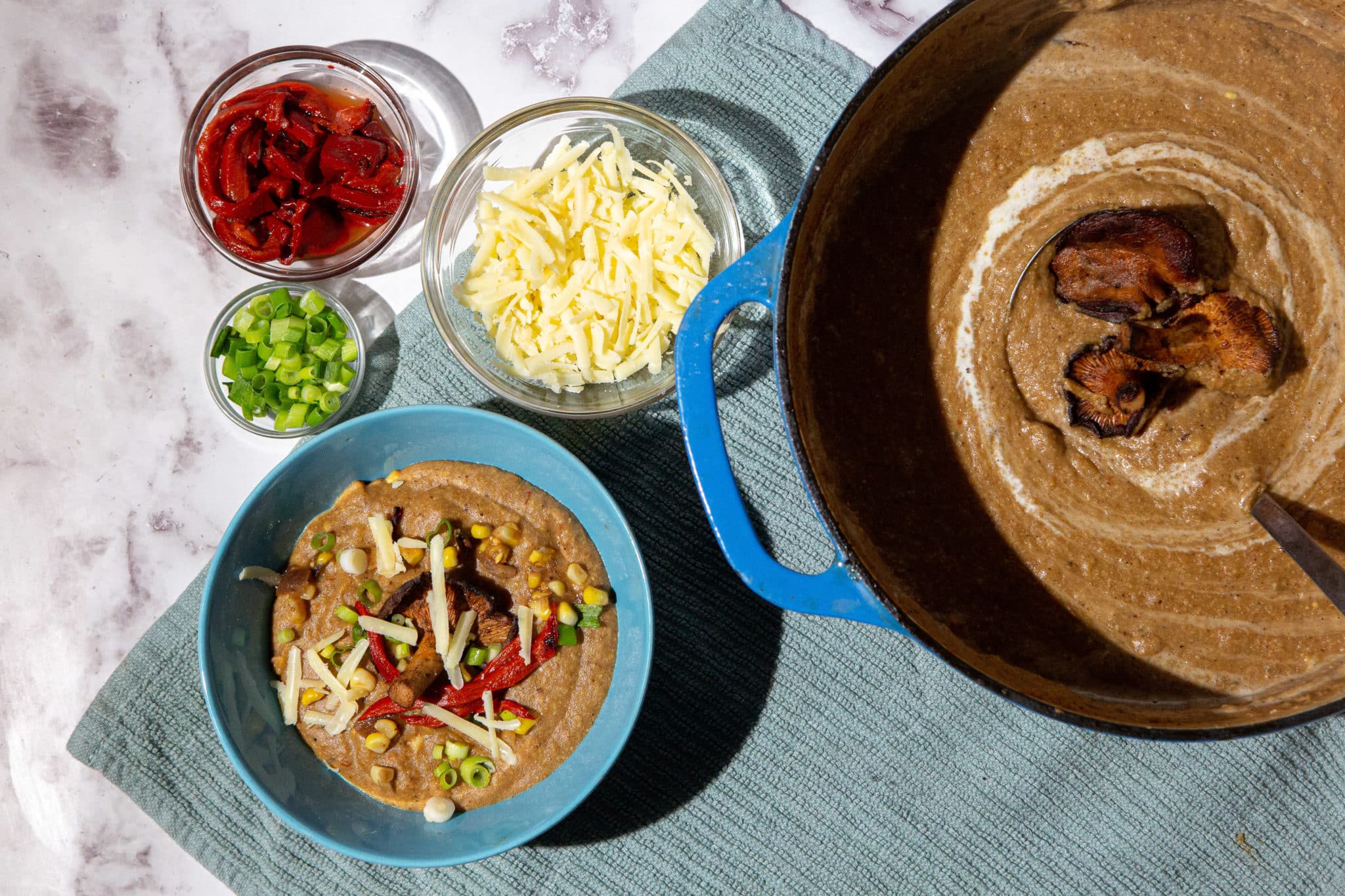 Creamy Corn & Mushroom Soup Recipe 