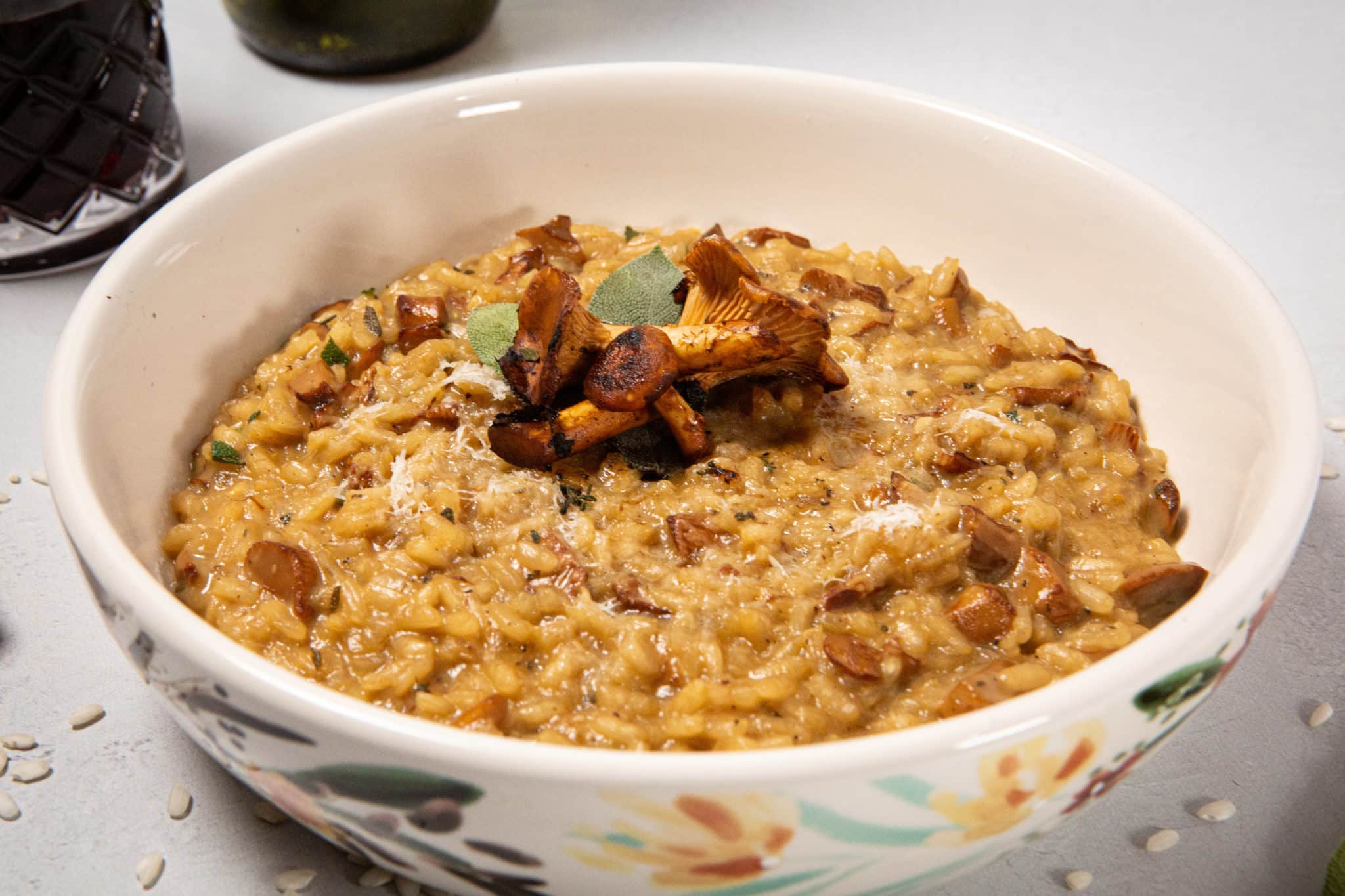 Chanterelle and Sage Risotto Recipe, Chanterelle Risotto, Chanterelle, Risotto, Pasta, Mushroom