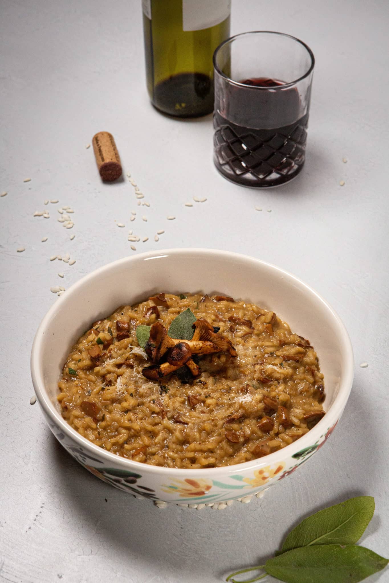 Chanterelle and Sage Risotto Recipe, Chanterelle Risotto, Chanterelle, Risotto, Pasta, Mushroom