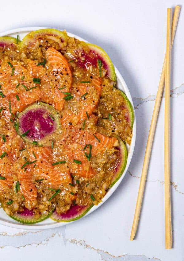 Ginger Soy Salmon Crudo Recipe – a DELICATE DELIGHT!