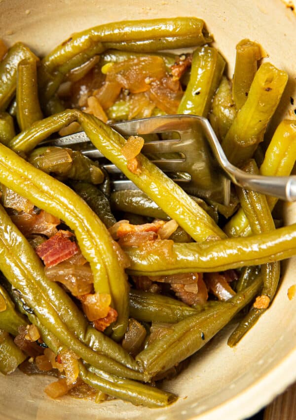 Green Beans w/ Bacon & Apple Cider Vinegar