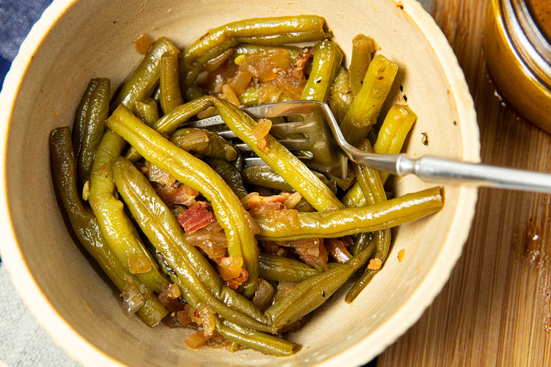 green beans, green beans and bacon, bacon, 