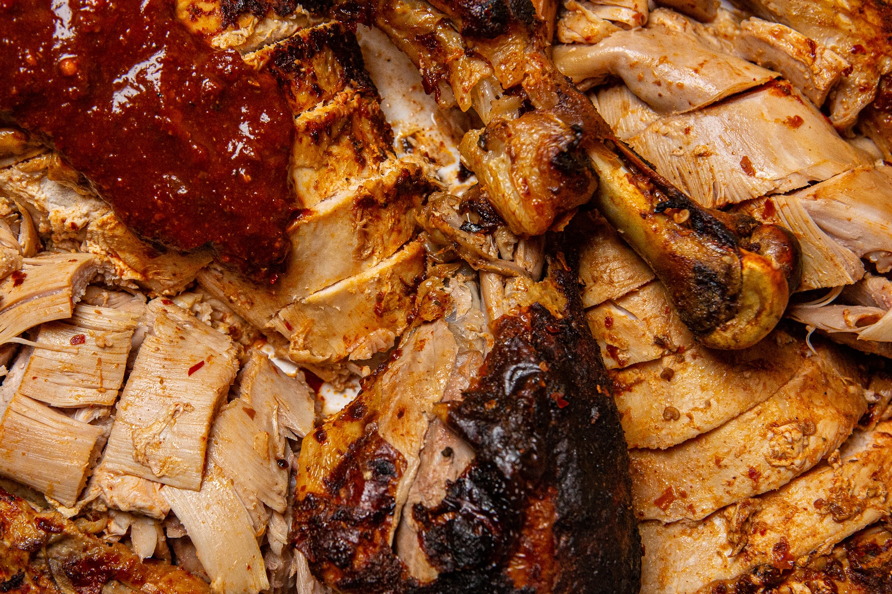 Mexican turkey, turkey, whole turkey, Mexican turkey with spicy adobo sauce, poached turkey, how to poach a turkey, recipe for Mexican Turkey, tender turkey recipe, moist turkey recipe, spicy turkey recipe,