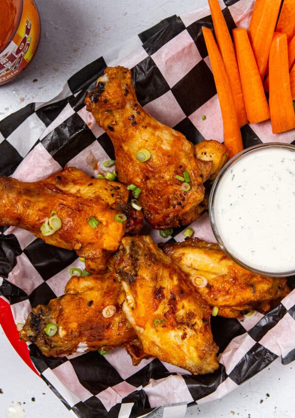 Air Fryer Frozen Chicken Wings – FOOLPROOF!