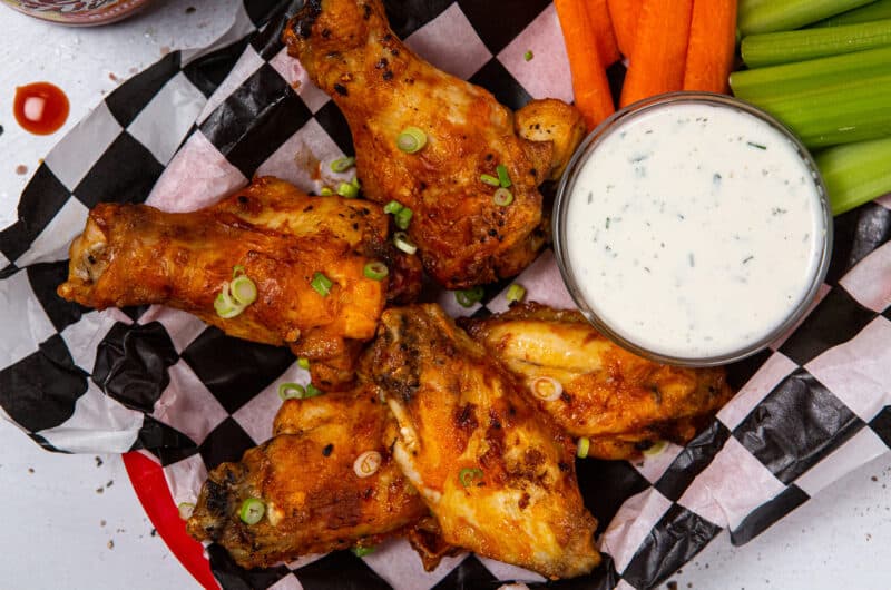 Air fryer frozen chicken wings