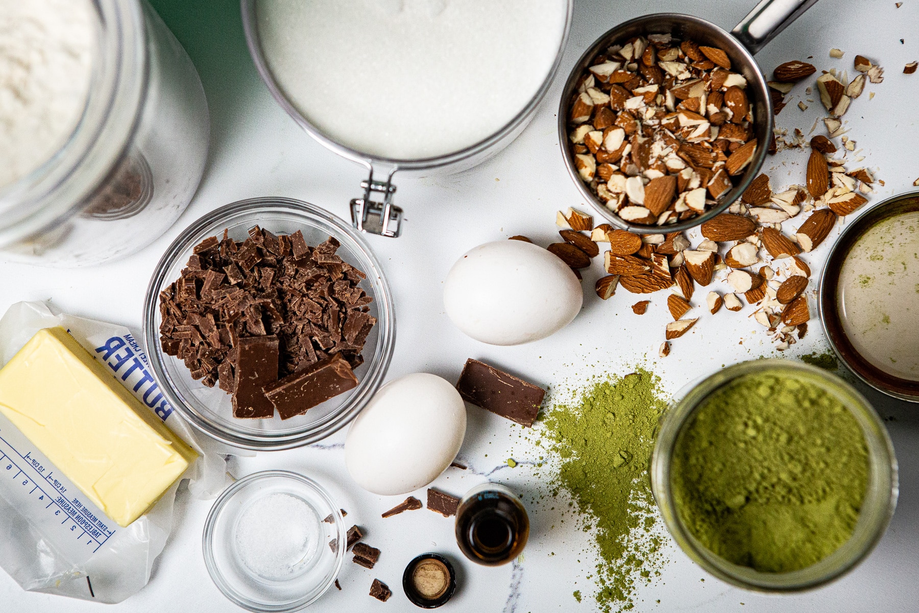 Matcha Brownie Ingredients,