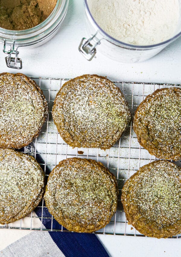 matcha cookie, matcha cookies, matcha, cookies, matcha & butterscotch oatmeal cookies,