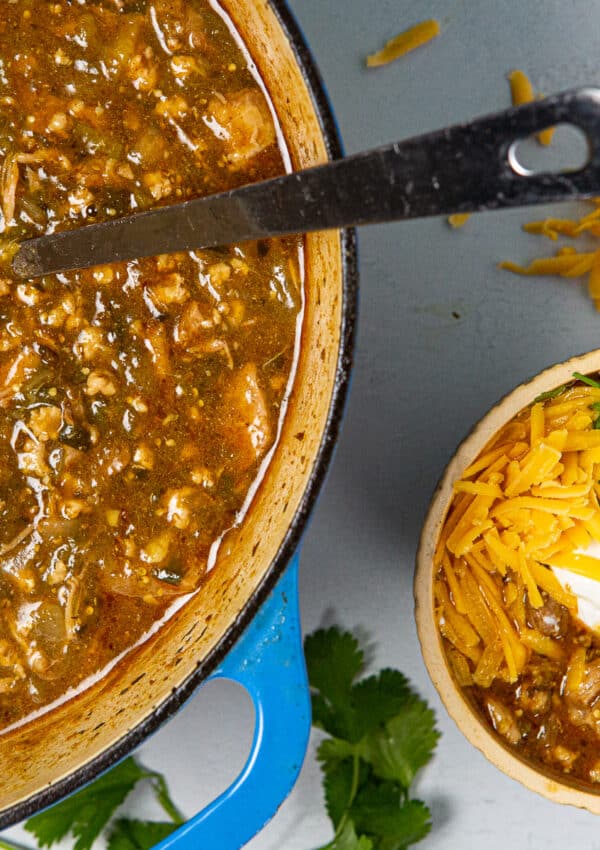 Roasted 5 Pepper & Pork Green Chili Recipe – Chili Verde
