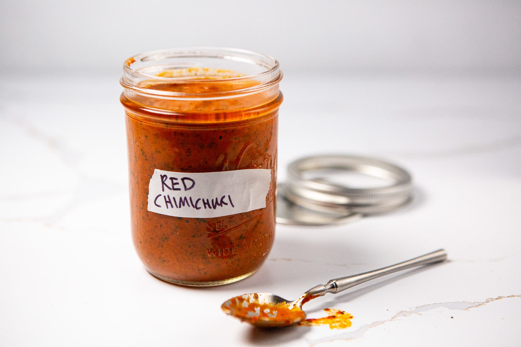 Red Chimichurri, Chimichurri rojo, chimichurri, how to make red chimichurri, recipe for red chimichurri,