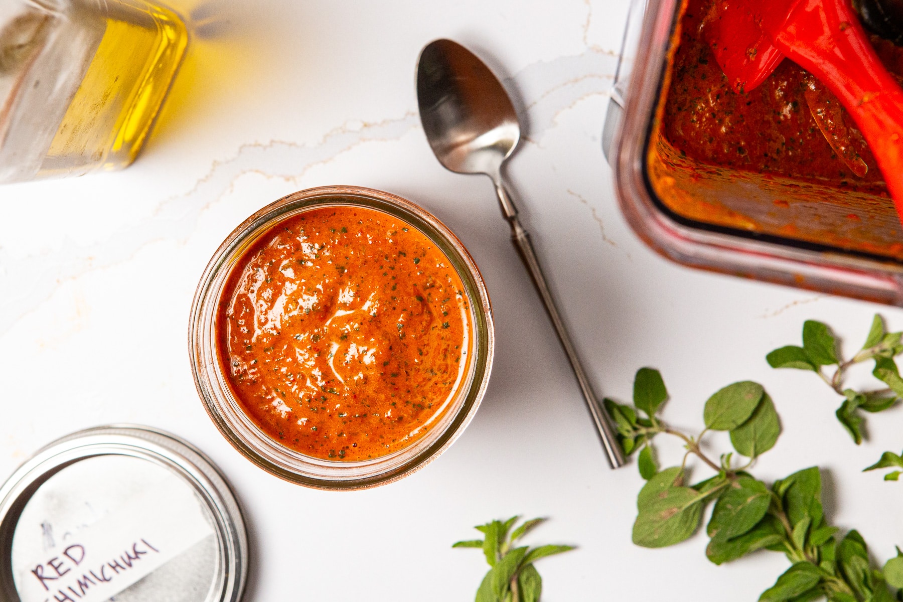 Red Chimichurri, Chimichurri rojo, chimichurri, how to make red chimichurri, recipe for red chimichurri,