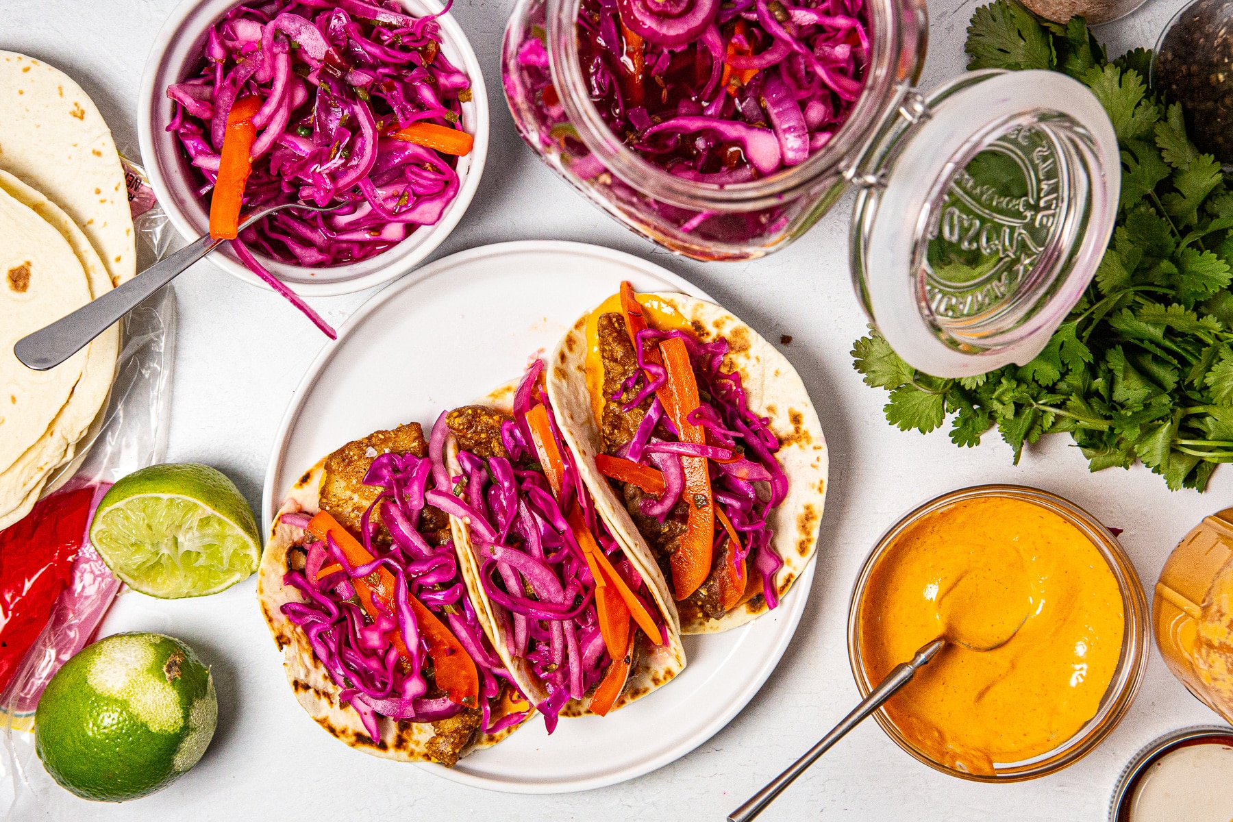 Rockfish Baja Tacos with a Mango Habanero Salsa (TASTY AF!)