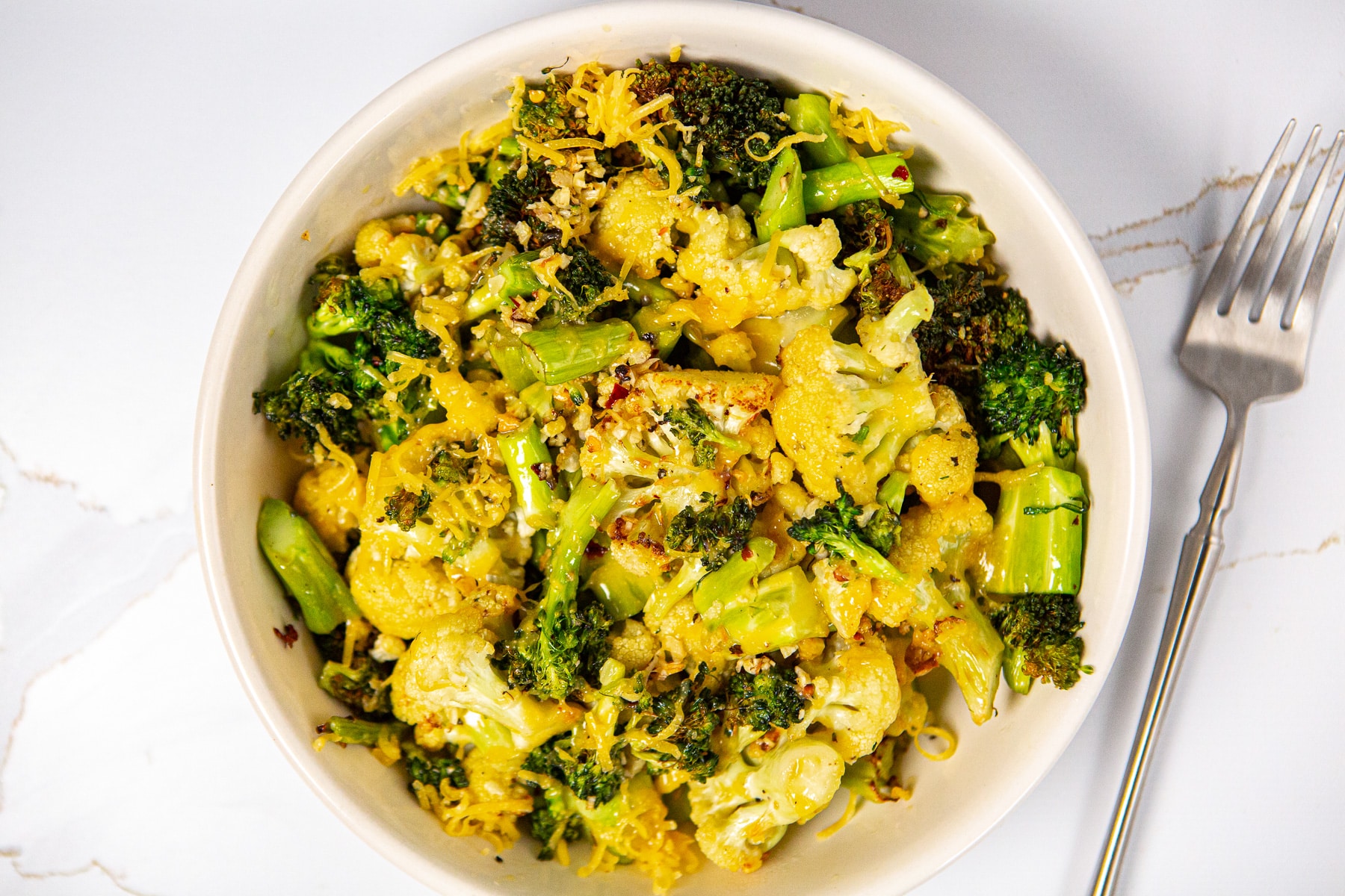 Air Fry Broccoli and Cauliflower, Air Fryer recipes, broccoli and cauliflower, cheesy broccoli and cauliflower recipe,