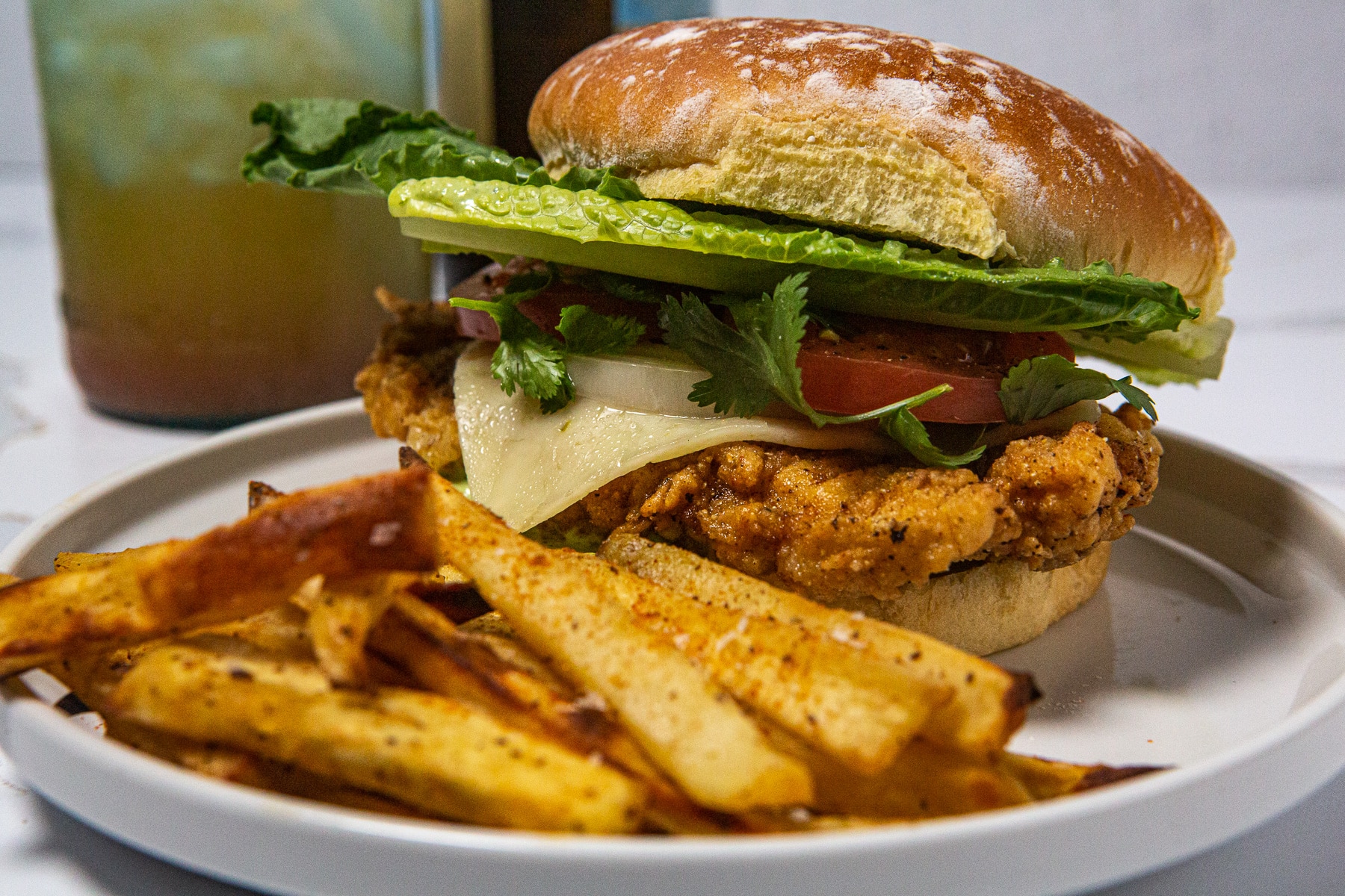 Crispy Southern Fried Chicken Burger 