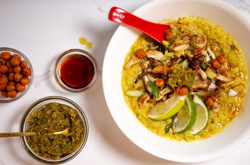Bubur Ayam: Indonesian Chicken & Rice Porridge