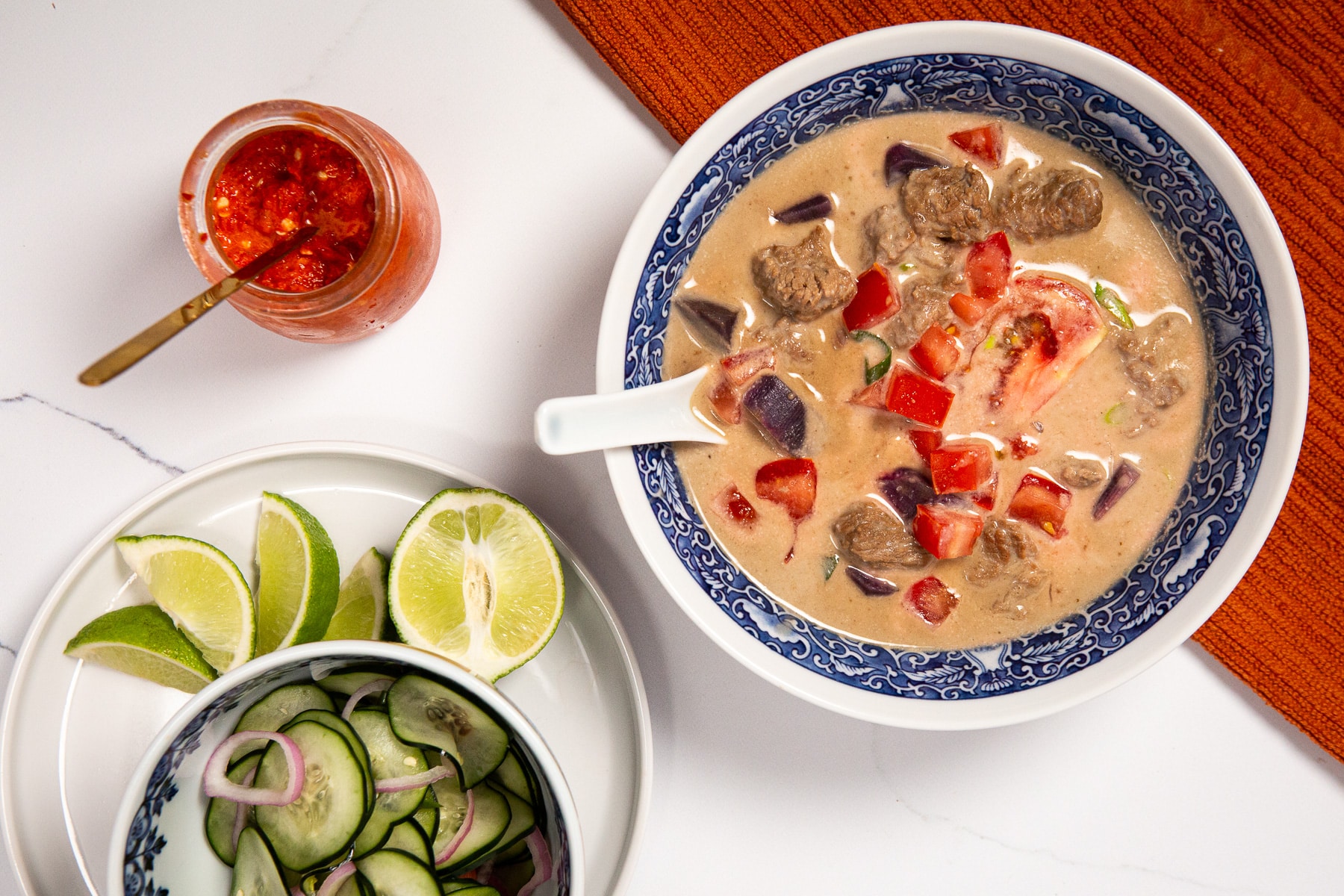 Soto Betawi, How to Make Soto Betawi, Recipe for Soto Betawi, Soto Betawi Recipe, Beef and Coconut soup, beef brisket and coconut milk soup,
