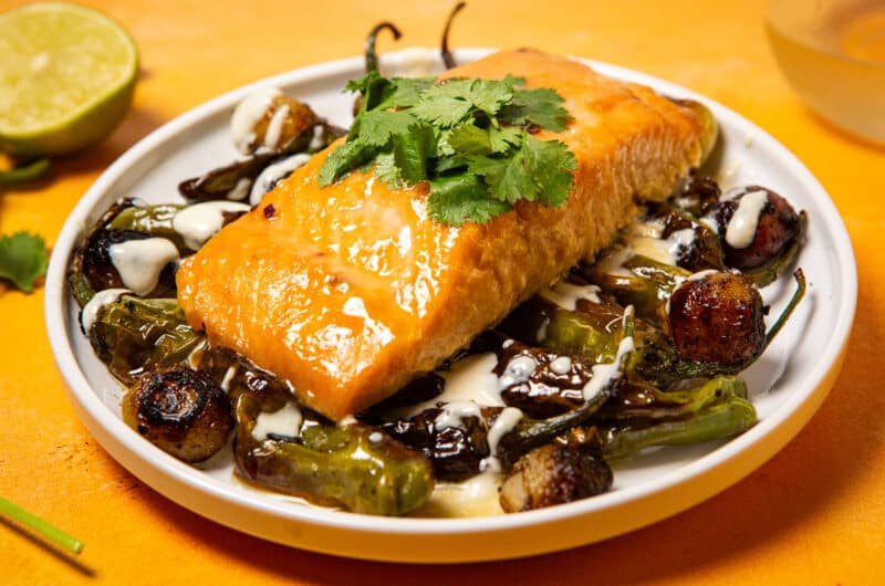 Honey Miso Ginger Glazed Salmon
