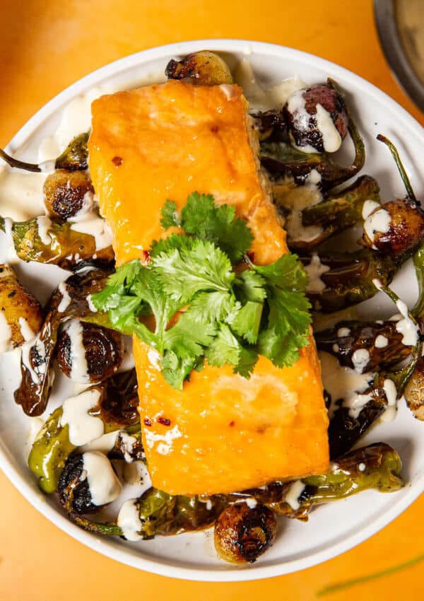 miso ginger salmon, king salmon, honey miso ginger, honey miso ginger salmon glaze, glazed salmon, baked salmon, salmon recipes, how to make honey miso ginger glazed salmon,