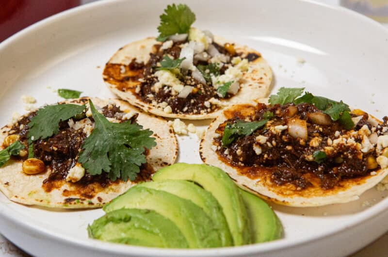 Braised Beef & Chocolate Mole Tacos