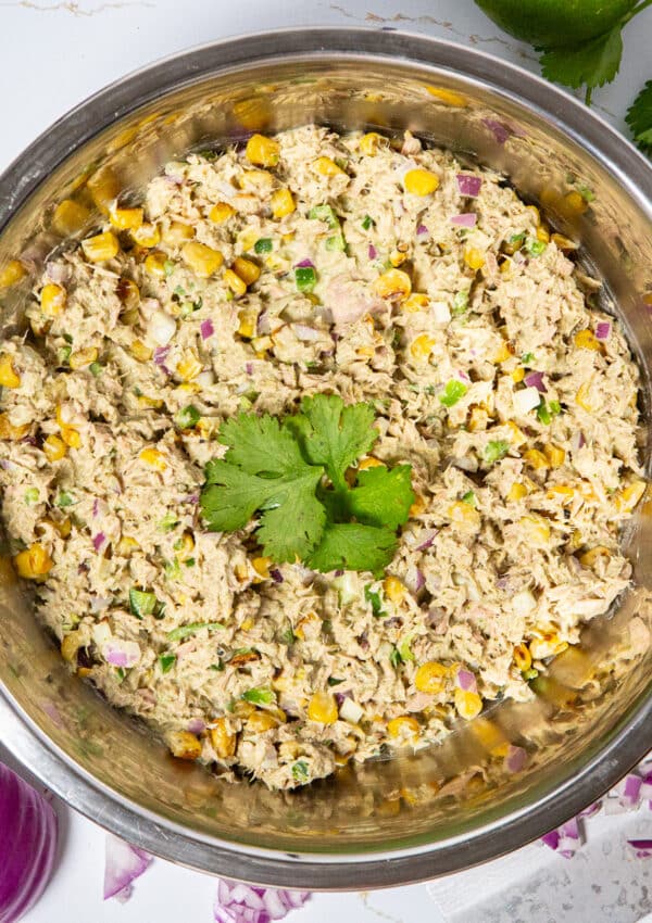 TANGY Mexican Tuna Salad w/ Cilantro Lime Crema