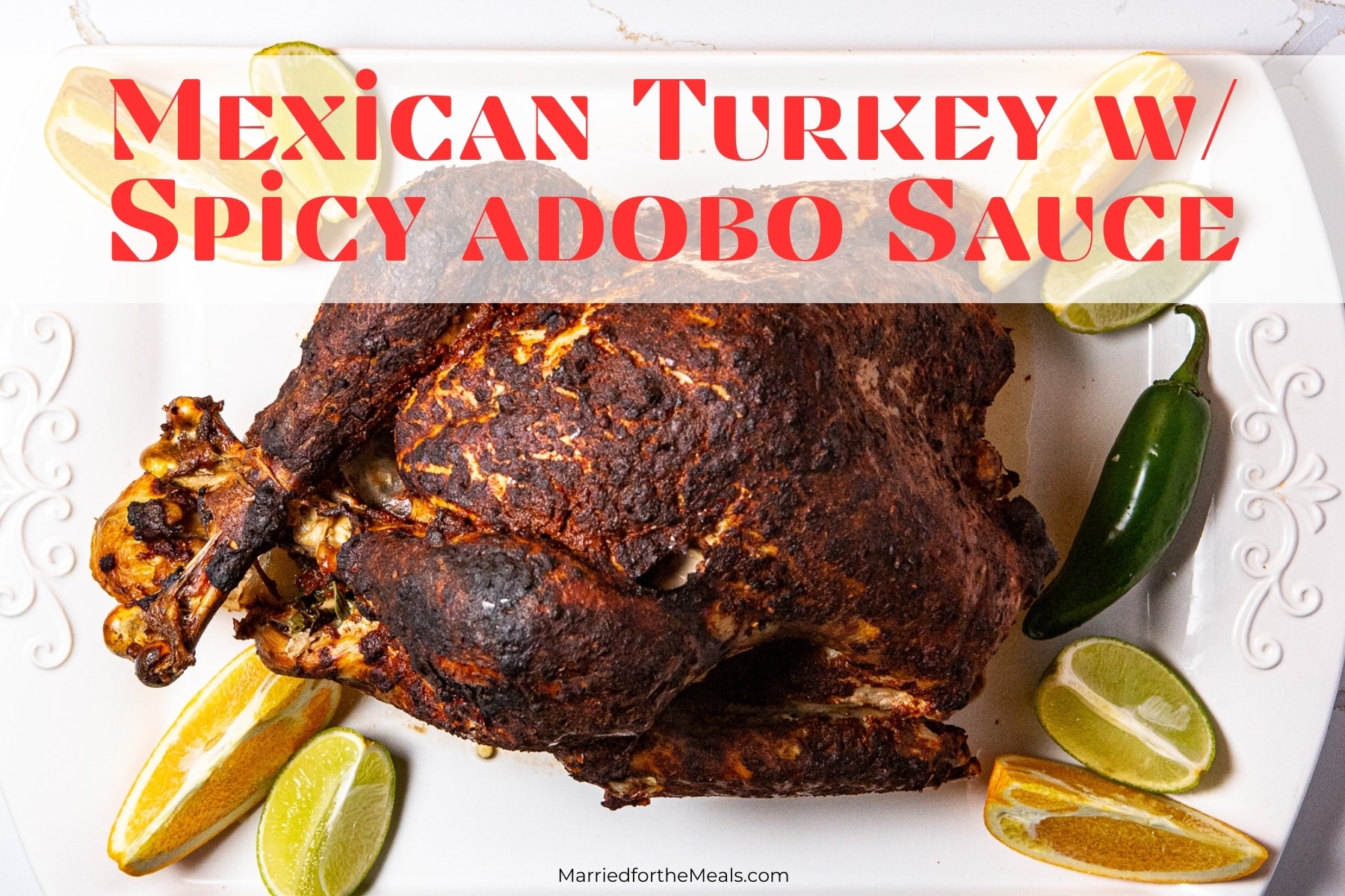 Mexican turkey, turkey, whole turkey, Mexican turkey with spicy adobo sauce, poached turkey, how to poach a turkey, recipe for Mexican Turkey, tender turkey recipe, moist turkey recipe, spicy turkey recipe,