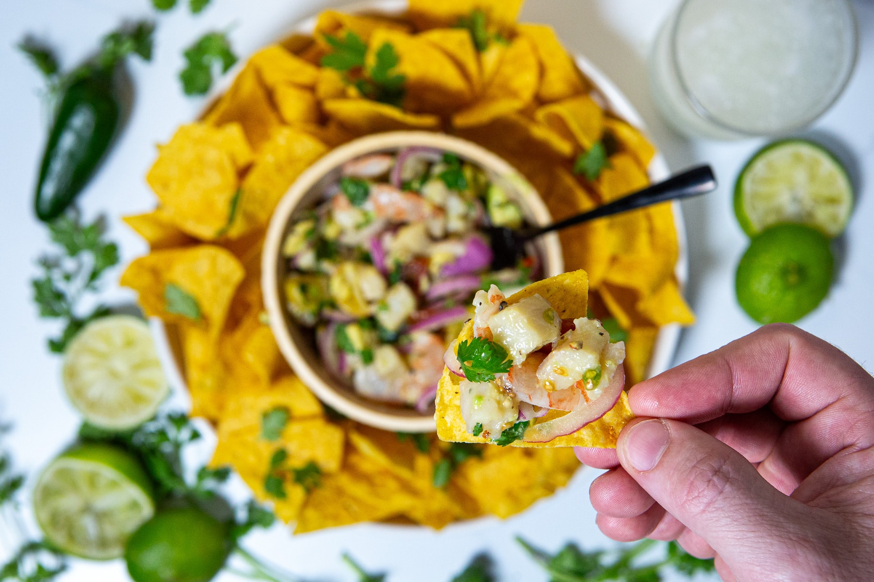 Cod Ceviche, Cod, Ceviche, Cod Ceviche Recipe, Shrimp, Shrimp Ceviche, Shrimp Ceviche Recipe, Shrimp and Cod Ceviche, Recipe For Shrimp and Cod Ceviche, Miso Lime Shrimp and Cod Ceviche Recipe, How to Make Cod Ceviche, Ceviche Recipes, 