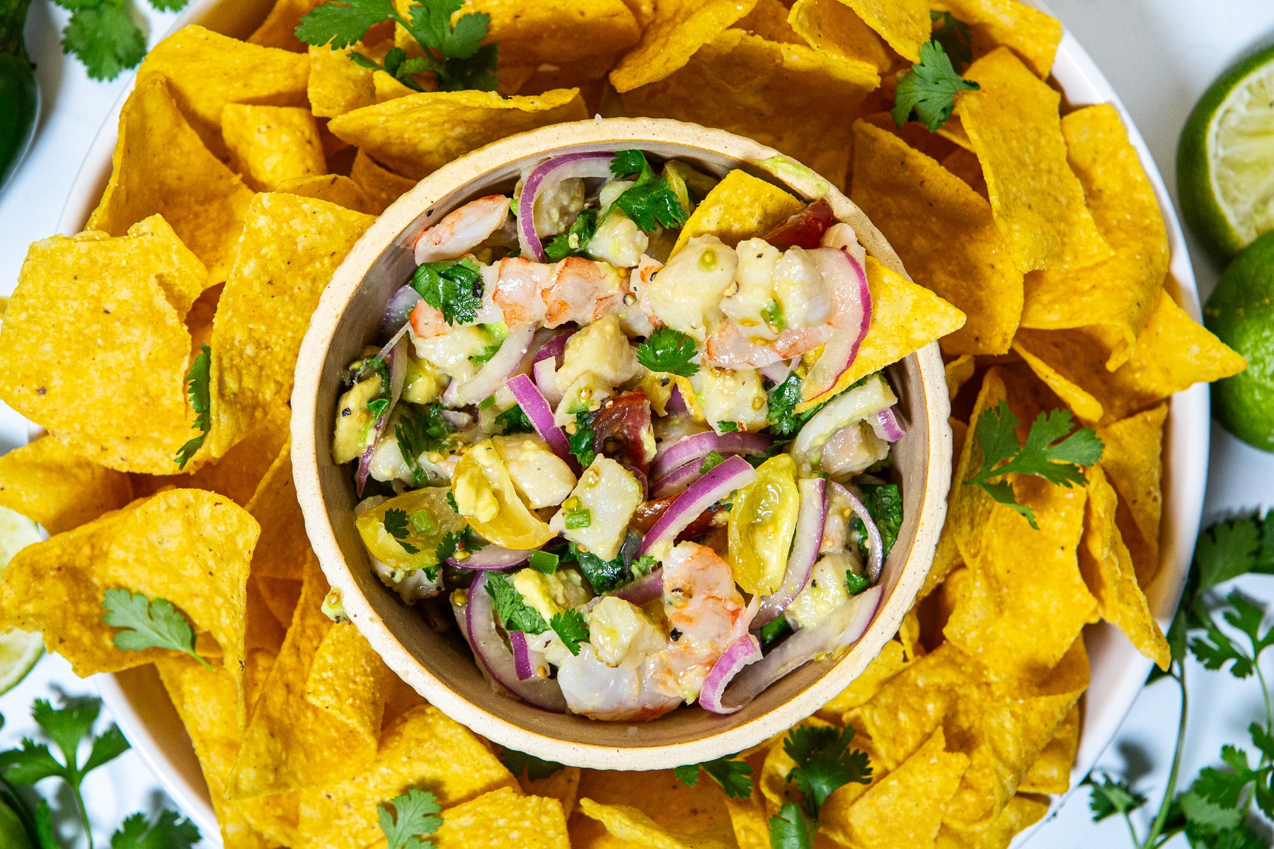 Cod Ceviche, Cod, Ceviche, Cod Ceviche Recipe, Shrimp, Shrimp Ceviche, Shrimp Ceviche Recipe, Shrimp and Cod Ceviche, Recipe For Shrimp and Cod Ceviche, Miso Lime Shrimp and Cod Ceviche Recipe, How to Make Cod Ceviche, Ceviche Recipes, 