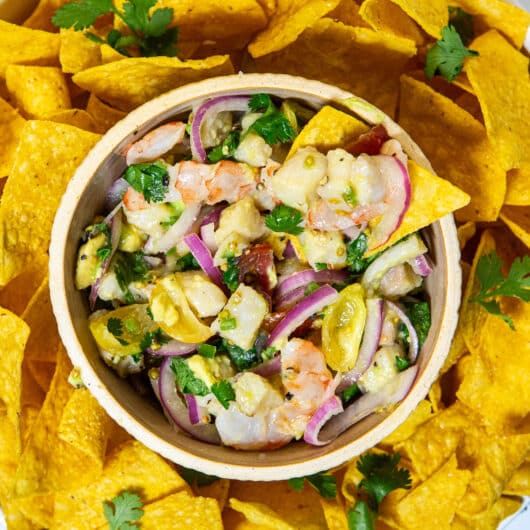 Miso Lime Shrimp & Cod Ceviche 