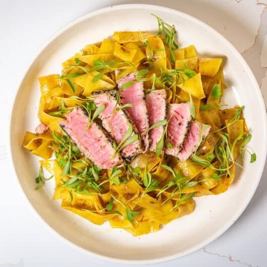 Spicy Ahi Tuna Pasta 